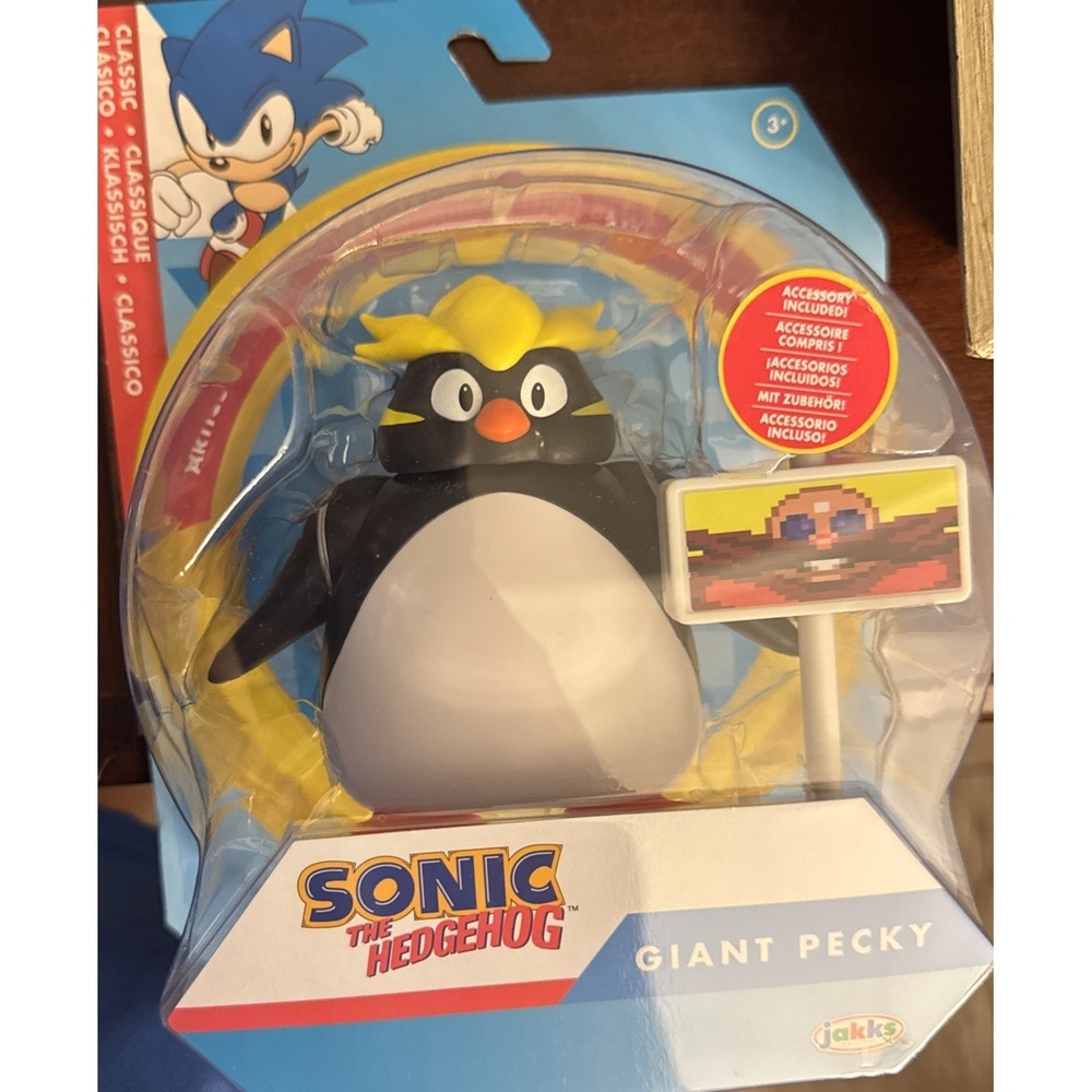 Sonic The Hedgehog Giant Pecky Action Figure Jakks Pacific 4" Classic